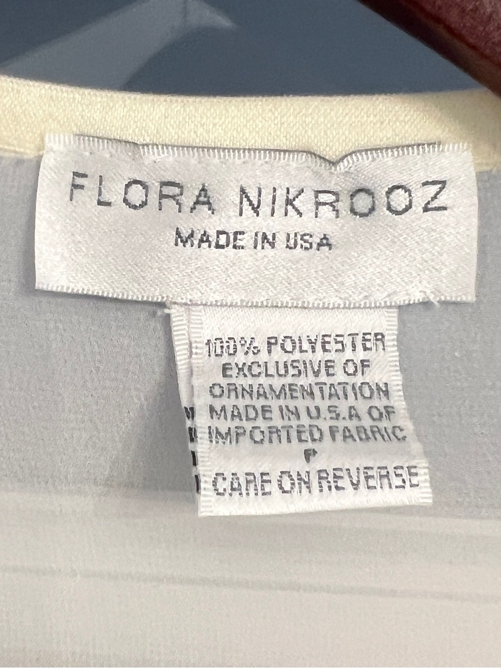 FLORA NIKROOZ Vintage Women’s Ivory Sheer Long Romantic Lingerie Set Size S - Picture 6 of 6